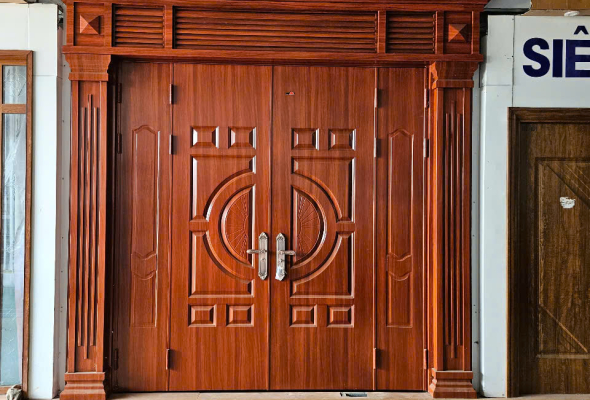 Cửa thép vân gỗ được sản xuất như thế nào?